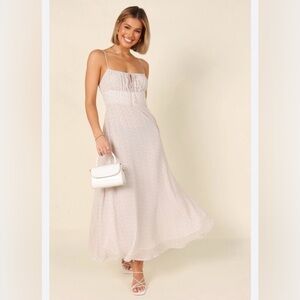 Petal & Pup Cream Maxi Dress